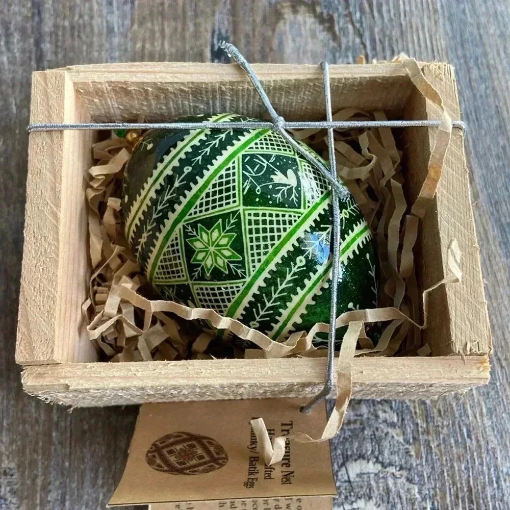 Treasure Nest | Hand - Crafted Pysanky/ Batik Egg